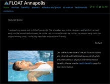 Tablet Screenshot of floatannapolis.com